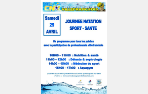 Journée natation santé le 29 Avril