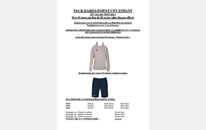 Pack matériel et vêtements